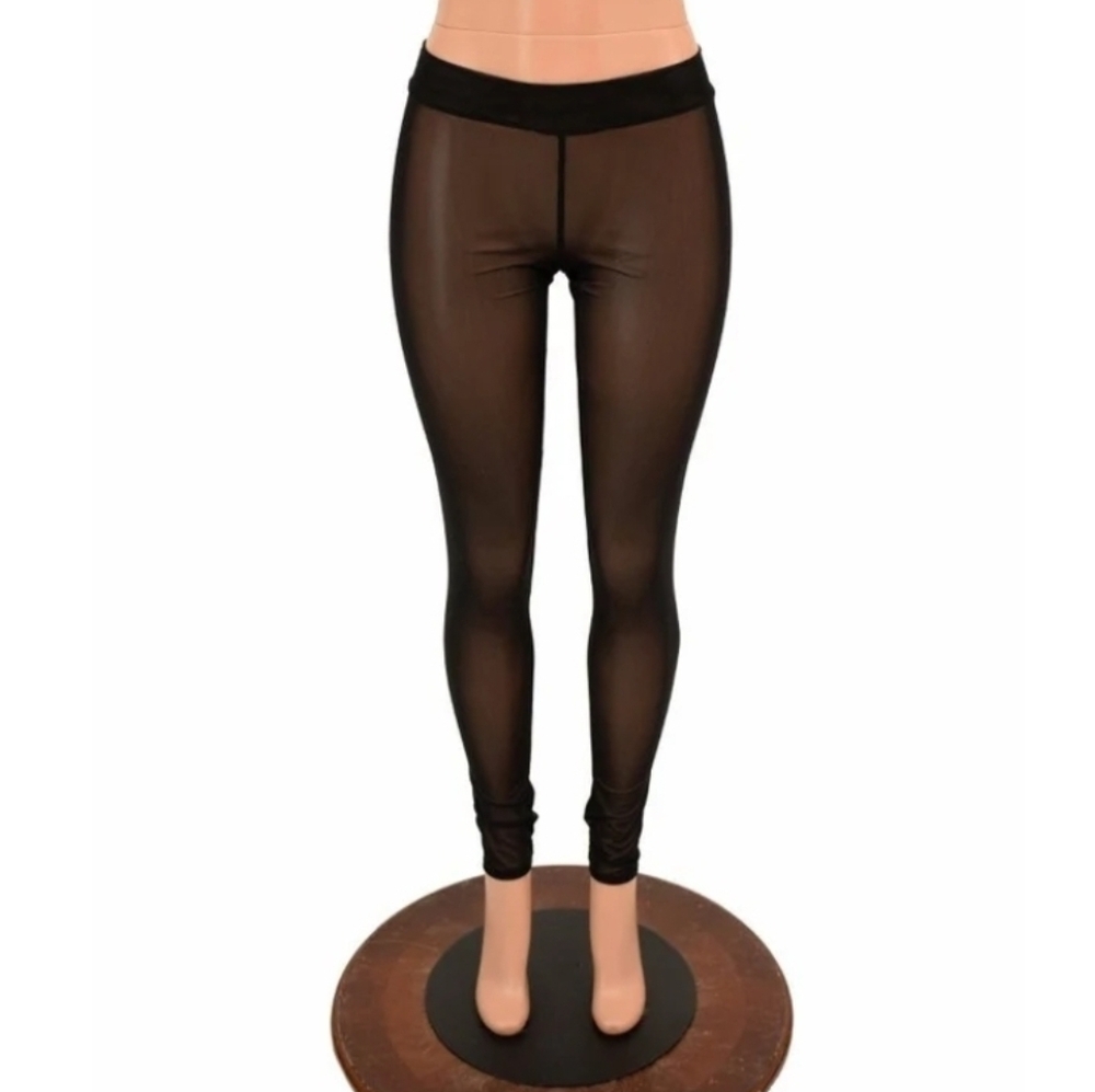 High-Waisted Mesh Leggings